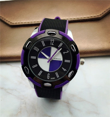 Racing plastic quartz watch
