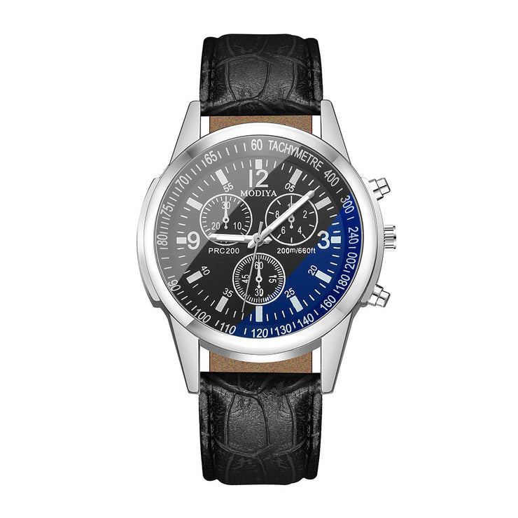 Fashion Blue Glass Belt Men&