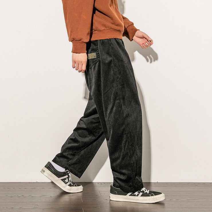 Casual Corduroy Trousers Japanese Men&