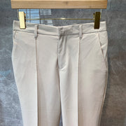 Men's Casual Cropped Trousers Straight Trousers
